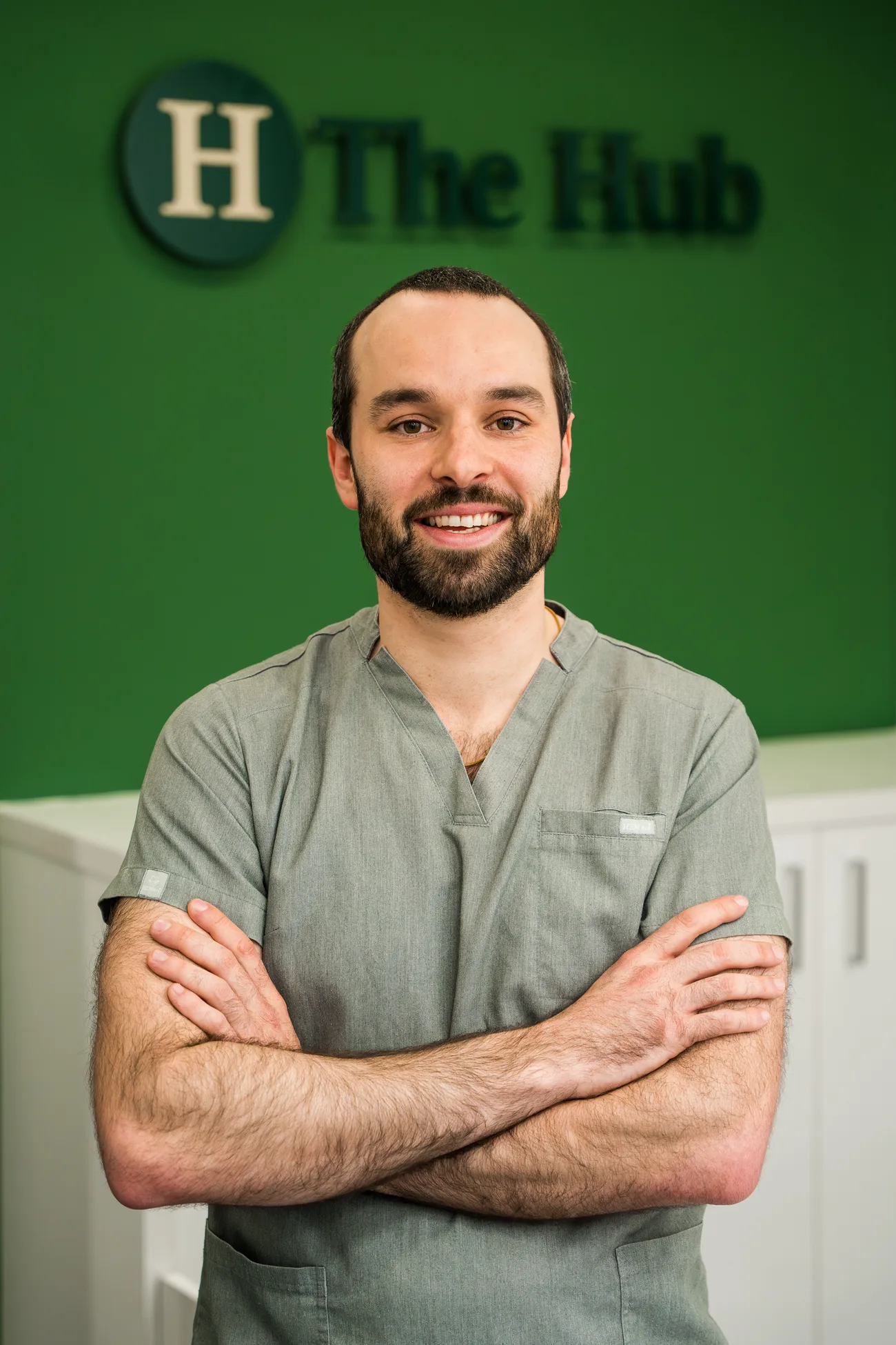 The Hub Glasgow clinician in a clinical treatment room
