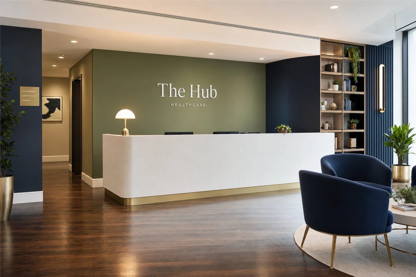 The Hub Glasgow treatment room for diagnostic assessment for Diagnostic Ultrasound in Glasgow