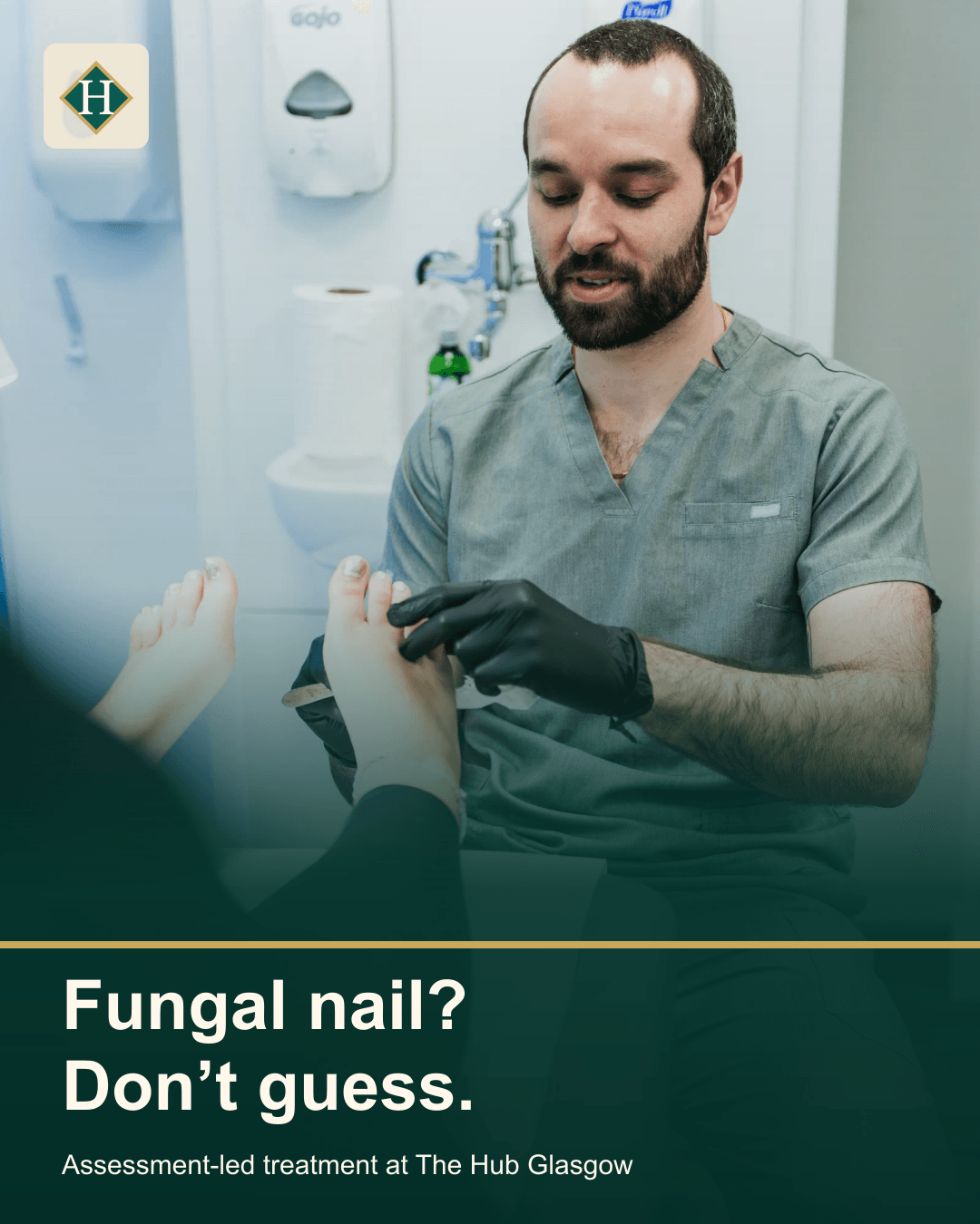 The Hub Glasgow assessment-led fungal nail treatment